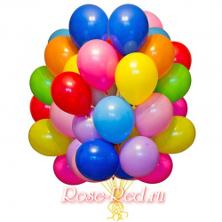Шары разноцветные гелиевые